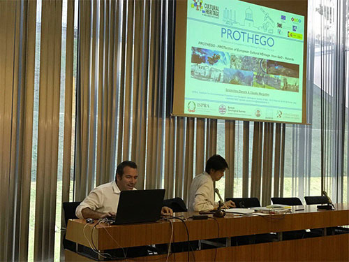 Daniele Spizzichino (ISPRA) presents PROTHEGO during the ICL–IPL Conference 2016.